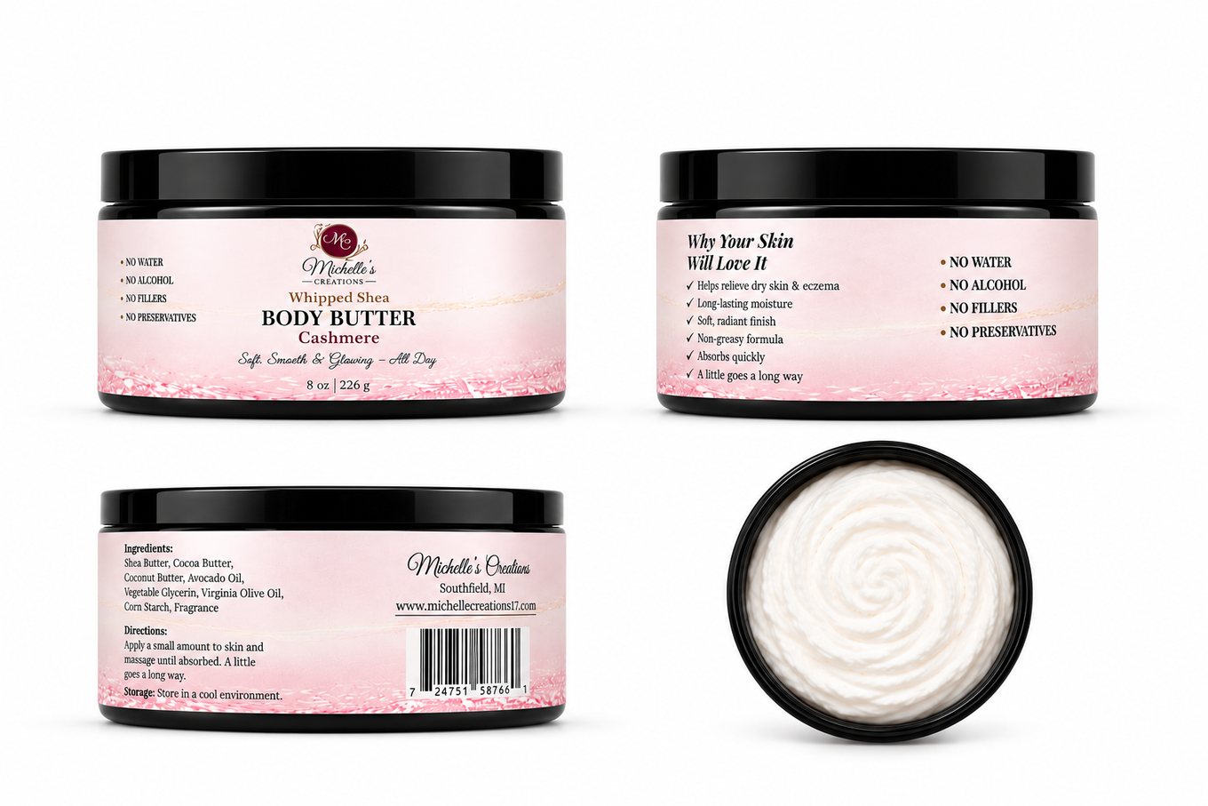 8oz Whipped Shea Body Butter