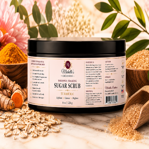 Turmeric Whipped Foaming Sugar Scrub-  coming soon