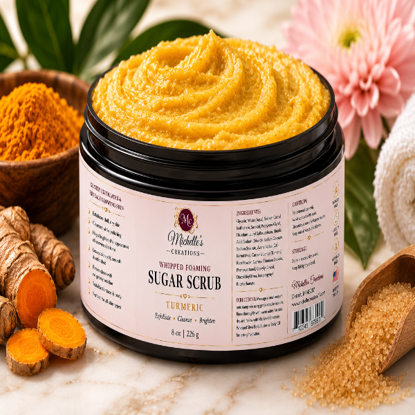 Turmeric Whipped Foaming Sugar Scrub-  coming soon